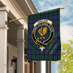 Sinclair Flag Garden Flag Sinclair Hunting Modern Tartan Flag Clan Badge Tartan House Flag