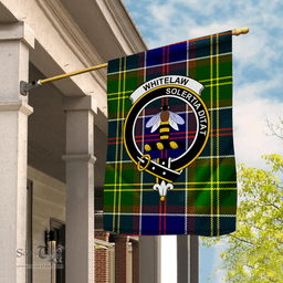 Garden Flag Whitelaw Modern Tartan Flag Clan Badge Tartan House Flag