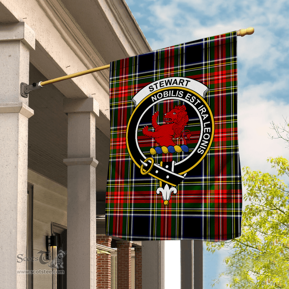 Garden Flag Stewart Stuart Of Bute Black Tartan Flag Clan Badge Tartan House Flag Stewart Flag