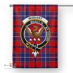 Garden Flag Wishart Dress Tartan Flag Clan Badge Tartan House Flag
