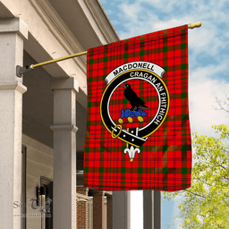 Garden Flag MacDonell Of Keppoch Modern Tartan Flag Clan Badge Tartan House Flag