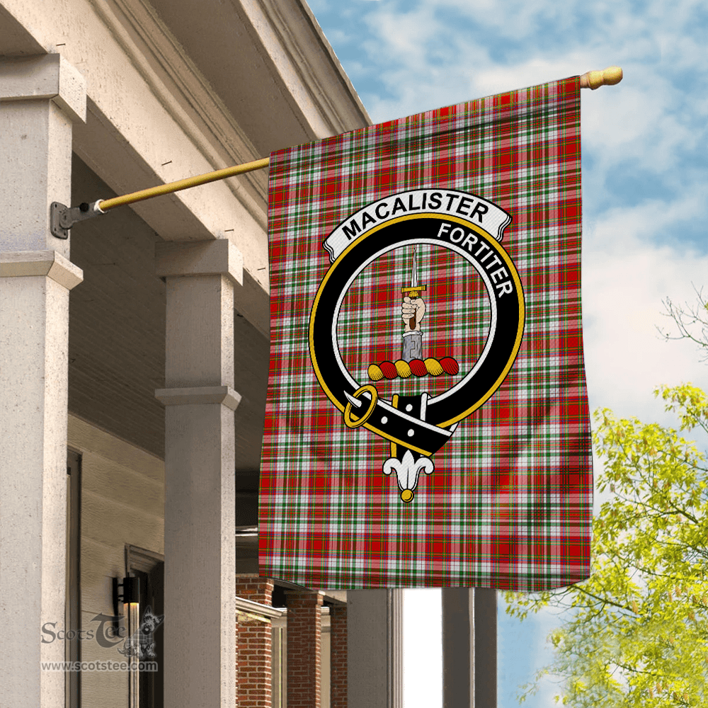 Garden Flag MacAlister Dress Tartan Flag Clan Badge Tartan House Flag