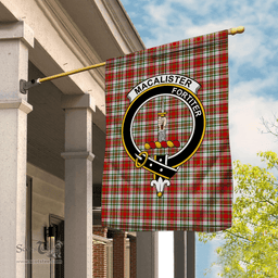 Garden Flag MacAlister Dress Tartan Flag Clan Badge Tartan House Flag
