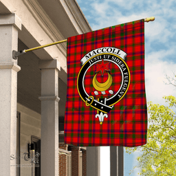 Garden Flag MacColl Modern Tartan Flag Clan Badge Tartan House Flag