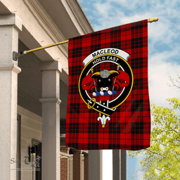 Garden Flag MacLeod Of Raasay Tartan Flag Clan Badge Tartan House Flag