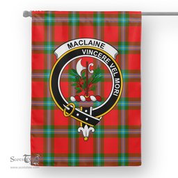Garden Flag MacLaine Of Loch Buie Tartan Flag Clan Badge Tartan House Flag