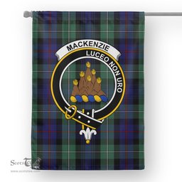 Mackenzie Tartan Flag MacKenzie Modern Blue Tartan Flag Clan Badge Tartan House Flag Mackenzie Tartan Garden Flag