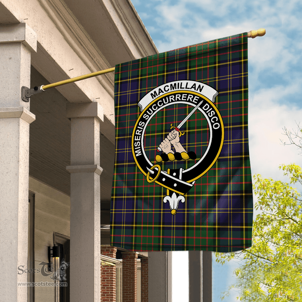 Garden Flag MacMillan Hunting Modern Tartan Flag Clan Badge Tartan House Flag