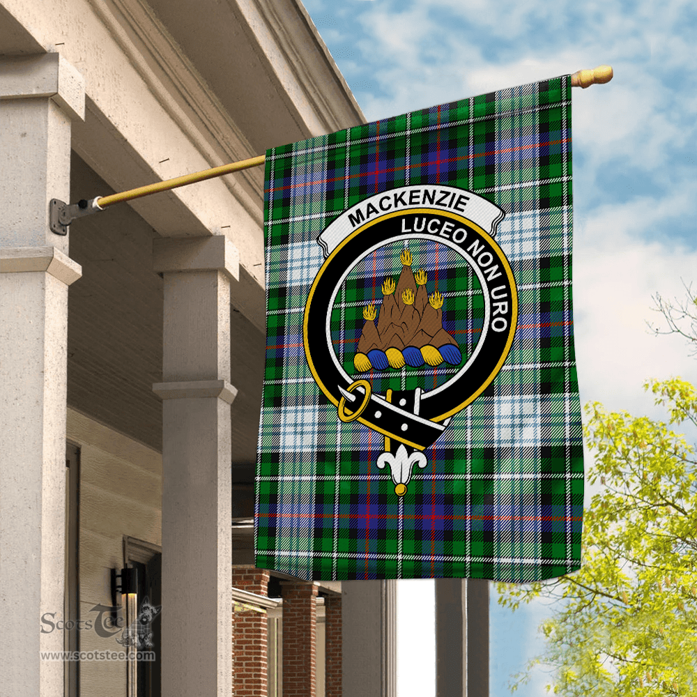 Mackenzie Tartan Flag MacKenzie Dress Modern Tartan Flag Clan Badge Tartan House Flag Mackenzie Tartan Garden Flag