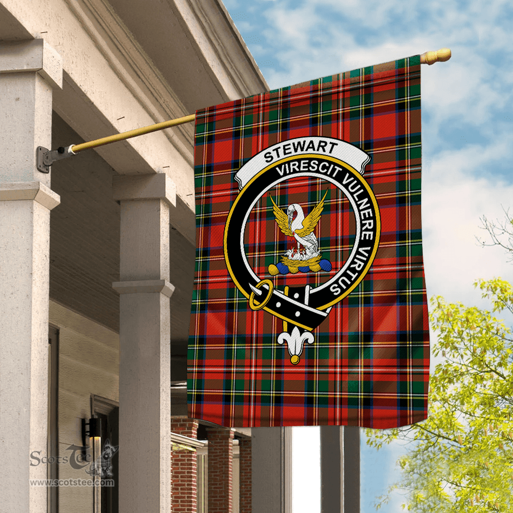 Garden Flag Stewart High Stewards Royal Modern Tartan Flag Clan Badge Tartan House Flag Stewart Flag