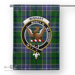 Garden Flag Wishart Hunting Tartan Flag Clan Badge Tartan House Flag