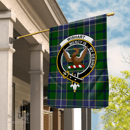 Garden Flag Wishart Hunting Tartan Flag Clan Badge Tartan House Flag