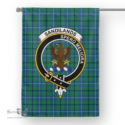 Garden Flag Sandilands Ancient Tartan Flag Clan Badge Tartan House Flag