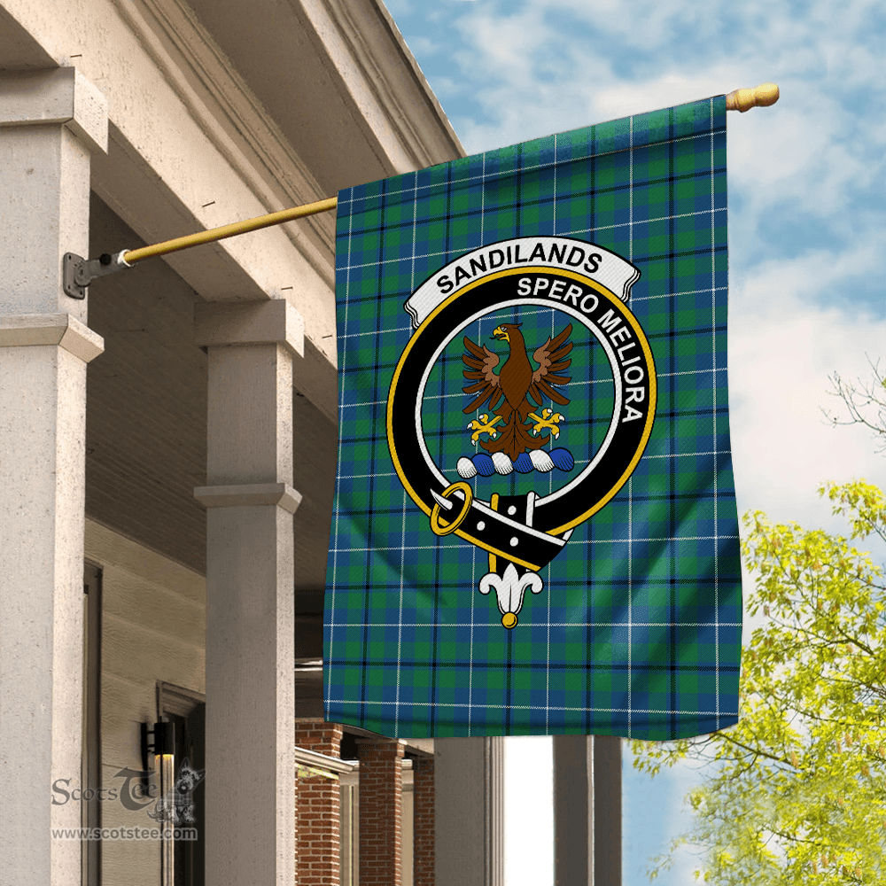 Garden Flag Sandilands Ancient Tartan Flag Clan Badge Tartan House Flag