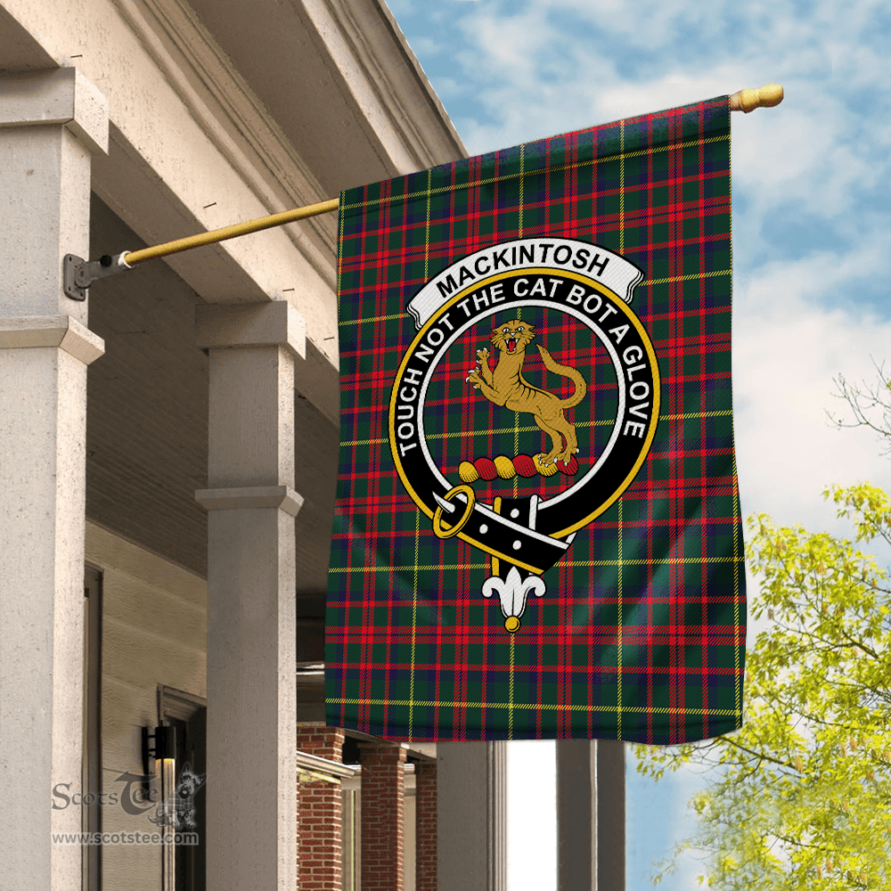Garden Flag MacKintosh Hunting Modern Tartan Flag Clan Badge Tartan House Flag
