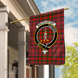 Garden Flag MacAlister Modern Tartan Flag Clan Badge Tartan House Flag
