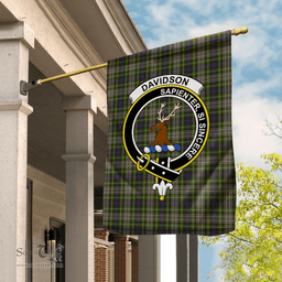 Garden Flag Davidson Tulloch Dress Tartan Flag Clan Badge Tartan House Flag