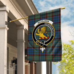 Garden Flag Nicolson Hunting Ancient Tartan Flag Clan Badge Tartan House Flag