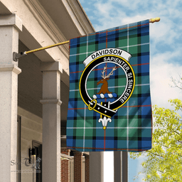Garden Flag Davidson Of Tulloch Tartan Flag Clan Badge Tartan House Flag