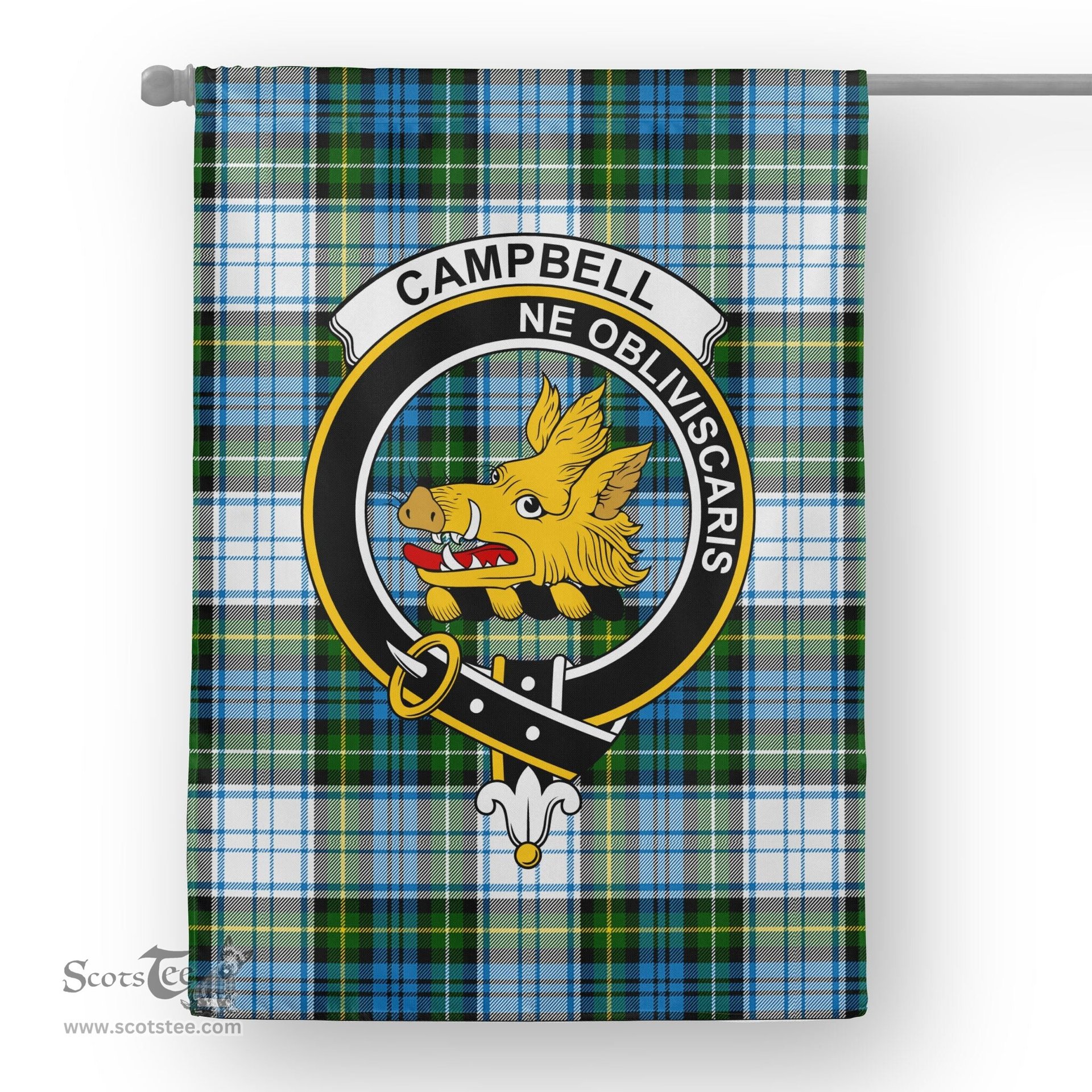 Garden Flag Campbell Dress Tartan Flag Clan Badge Tartan House Flag