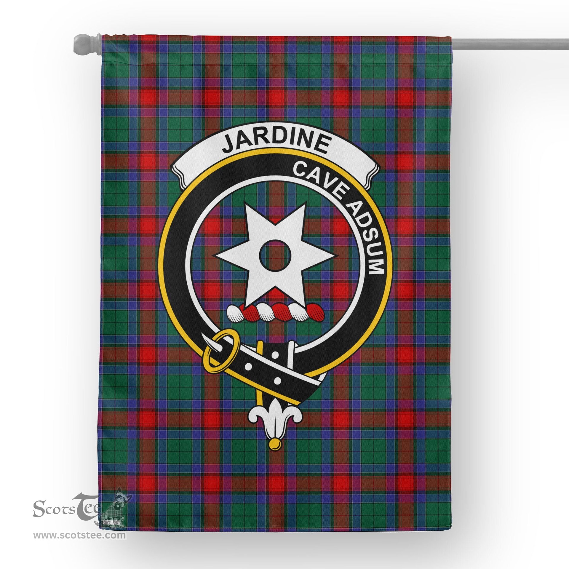 Garden Flag Jardine Dress Tartan Flag Clan Badge Tartan House Flag