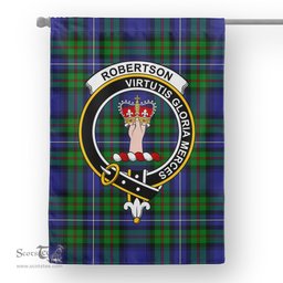 Garden Flag Robertson Hunting Modern Tartan Flag Clan Badge Tartan House Flag