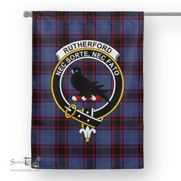 Garden Flag Rutherford Hunting Tartan Flag Clan Badge Tartan House Flag