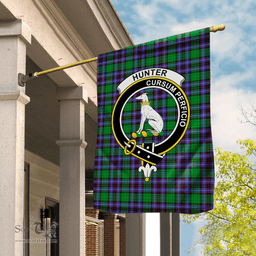 Garden Flag Hunter Of Peeblesshire Tartan Flag Clan Badge Tartan House Flag