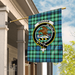 Garden Flag Graham Of Montrose Ancient Tartan Flag Clan Badge Tartan House Flag