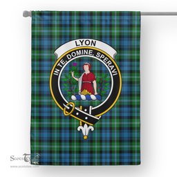 Tartan Personalized Flag Lyon Tartan Garden Flag Lyon Hunting Tartan Flag Clan Badge Tartan House Flag