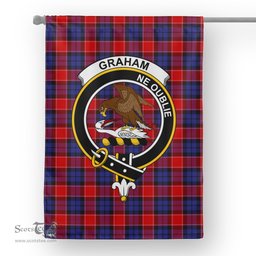 Garden Flag Graham Of Menteith Red Tartan Flag Clan Badge Tartan House Flag