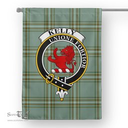 Garden Flag Kelly Tartan Flag Clan Badge Tartan House Flag