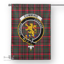 Garden Flag Cumming Hunting Modern Tartan Flag Clan Badge Tartan House Flag