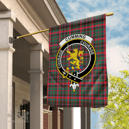Garden Flag Cumming Hunting Modern Tartan Flag Clan Badge Tartan House Flag