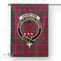 Garden Flag Crawford Tartan Flag Clan Badge Tartan House Flag
