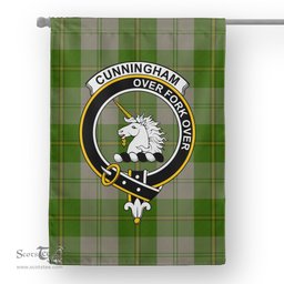 Garden Flag Cunningham Dress Green Dancers Tartan Flag Clan Badge Tartan House Flag