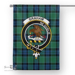 Garden Flag Graham Of Menteith Ancient Tartan Flag Clan Badge Tartan House Flag