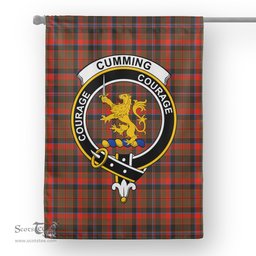 Garden Flag Cumming Hunting Weathered Tartan Flag Clan Badge Tartan House Flag
