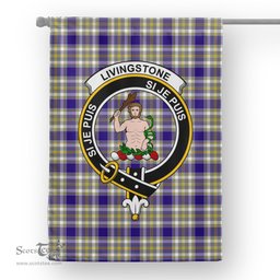 Livingston Flag Garden Flag Livingstone Dress Tartan Flag Clan Badge Tartan House Flag