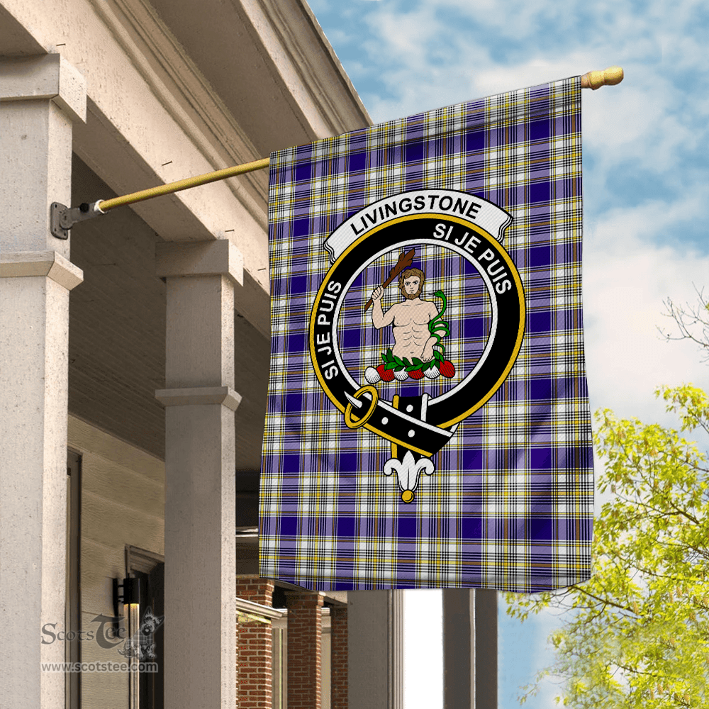 Livingston Flag Garden Flag Livingstone Dress Tartan Flag Clan Badge Tartan House Flag