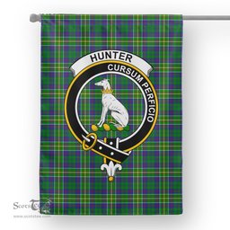 Garden Flag Hunter Of Hunterston Tartan Flag Clan Badge Tartan House Flag