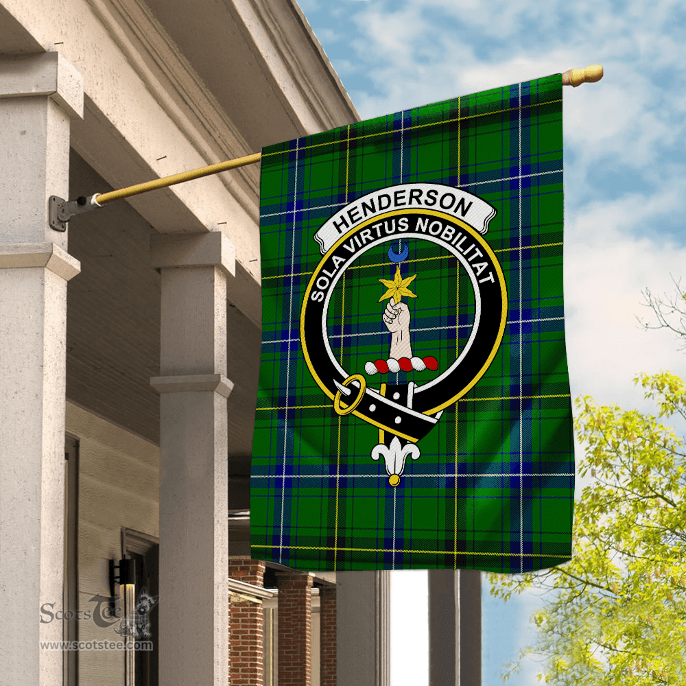 Henderson Flag Garden Flag Henderson Modern Tartan Flag Clan Badge Tartan House Flag