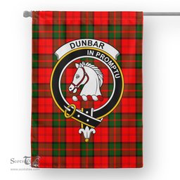 Garden Flag Dunbar Modern Tartan Flag Clan Badge Tartan House Flag