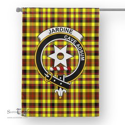 Garden Flag Jardine Yellow Tartan Flag Clan Badge Tartan House Flag