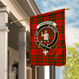 Livingston Flag Garden Flag Livingstone Modern Tartan Flag Clan Badge Tartan House Flag