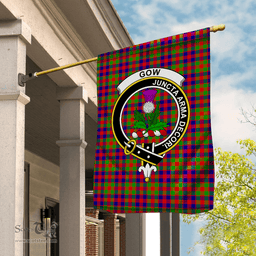 Garden Flag Gow Of Skeoch Tartan Flag Clan Badge Tartan House Flag