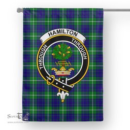 Hamilton Flag Garden Flag Hamilton Hunting Tartan Flag Clan Badge Tartan House Flag