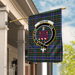Garden Flag Ogilvie Hunting Modern Tartan Flag Clan Badge Tartan House Flag