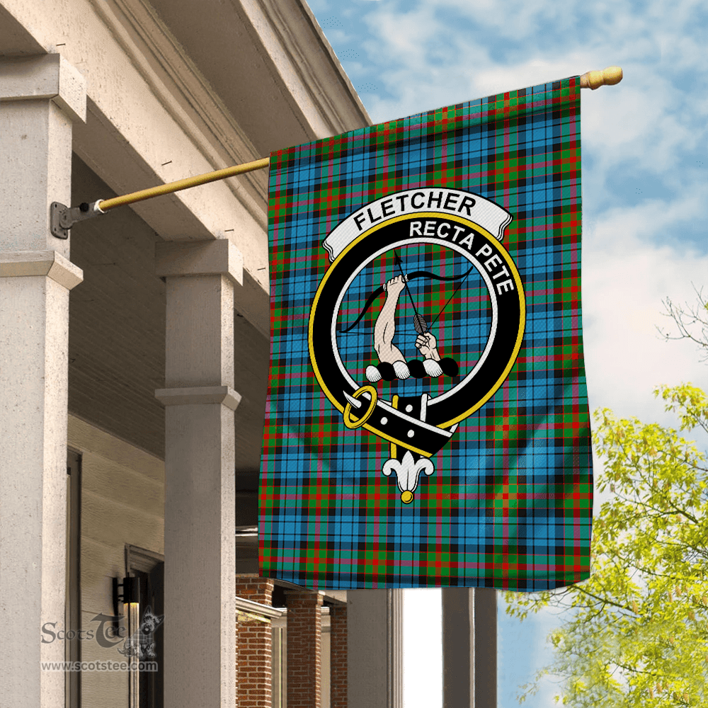 Garden Flag Fletcher of Dunan Tartan Flag Clan Badge Tartan House Flag