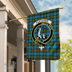 Garden Flag Fletcher of Dunan Tartan Flag Clan Badge Tartan House Flag